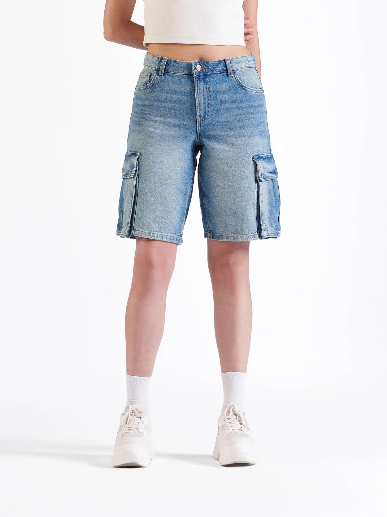 Long Baggy Cargo Shorts