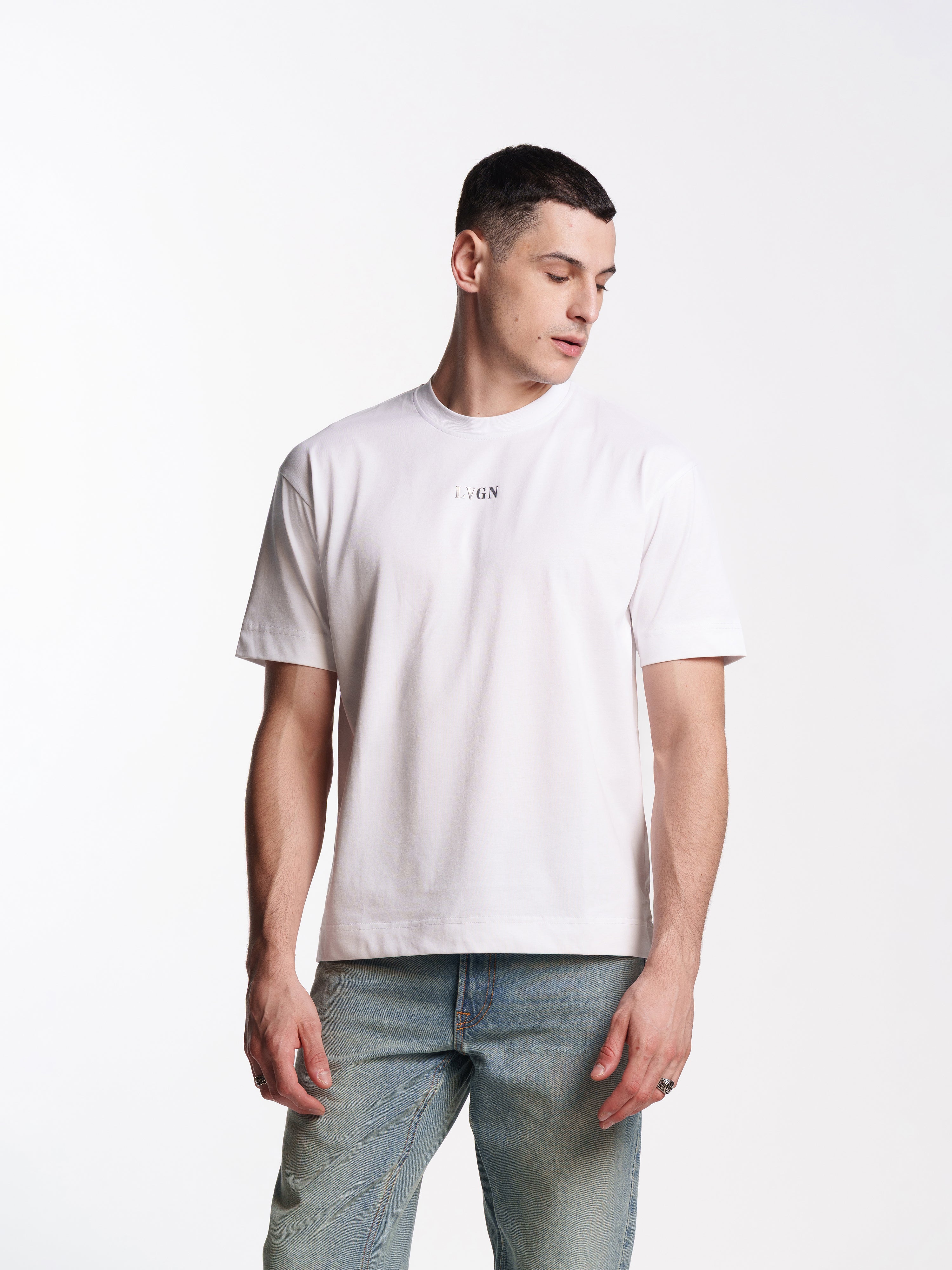 UNISEX IVORY WHITE TRIPPY TEE