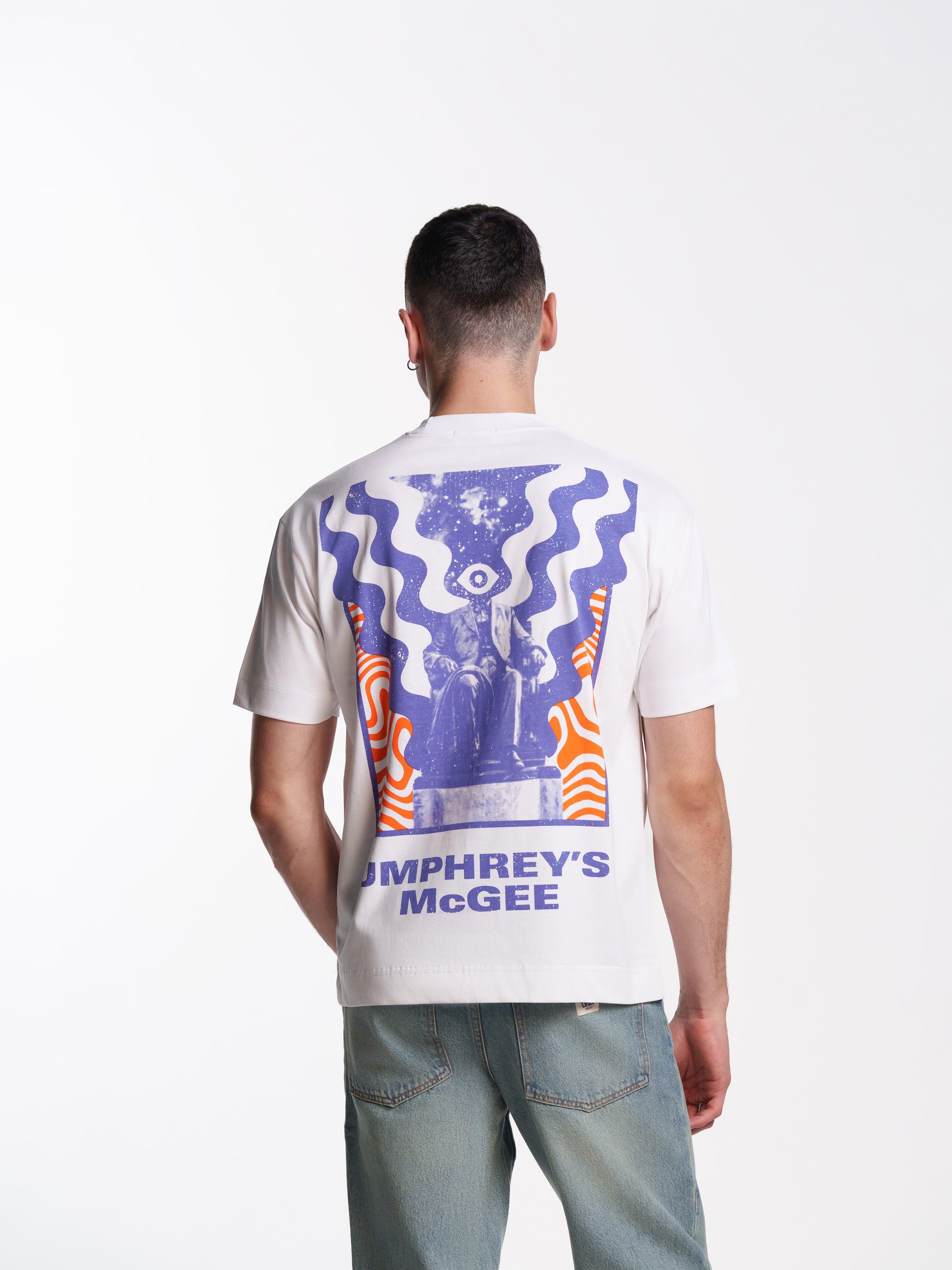 UNISEX IVORY WHITE TRIPPY TEE
