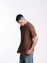 UNISEX PEACE TEE BROWN