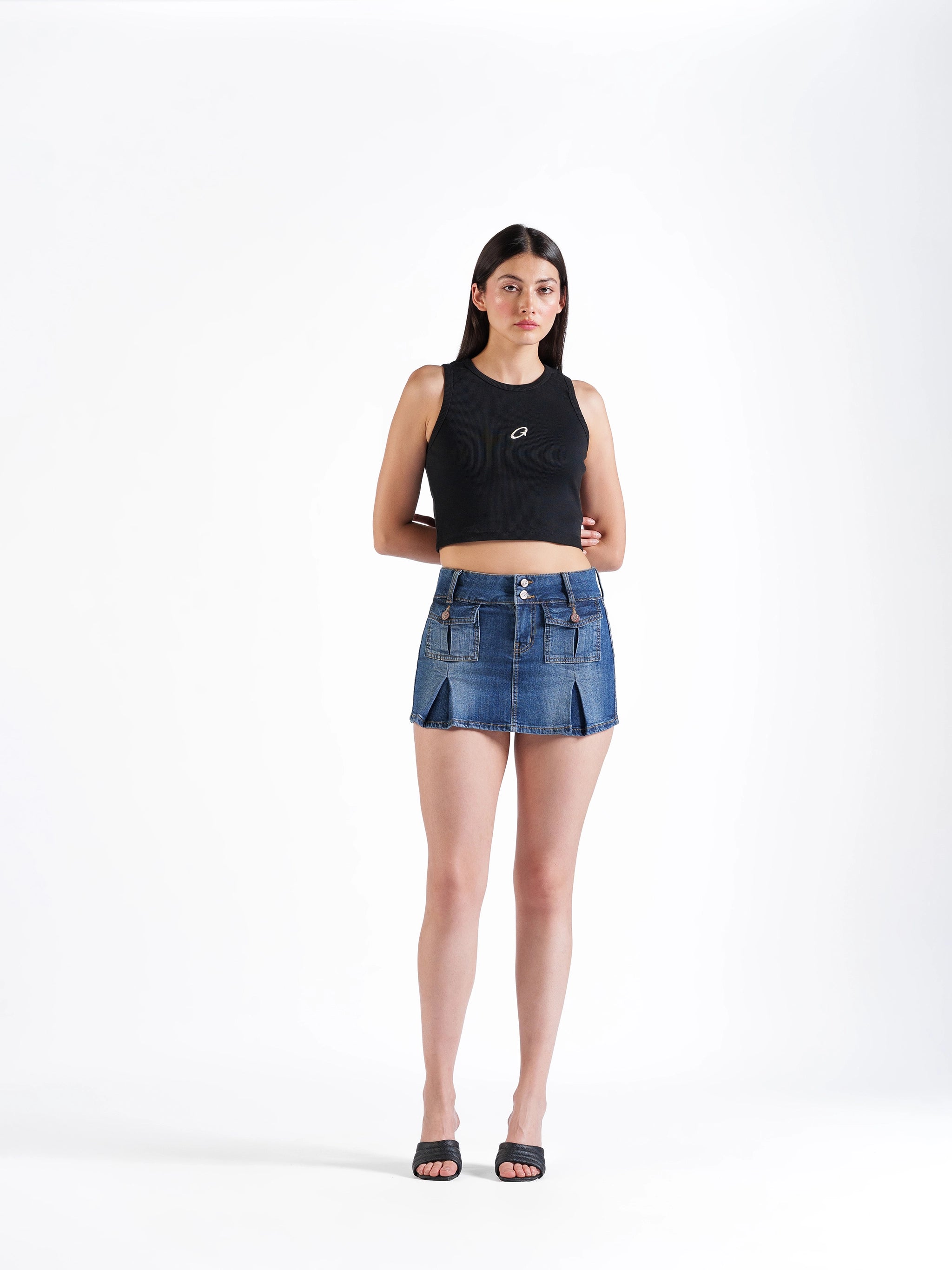 Flared Mini Skirt