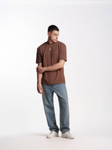 UNISEX PEACE TEE BROWN