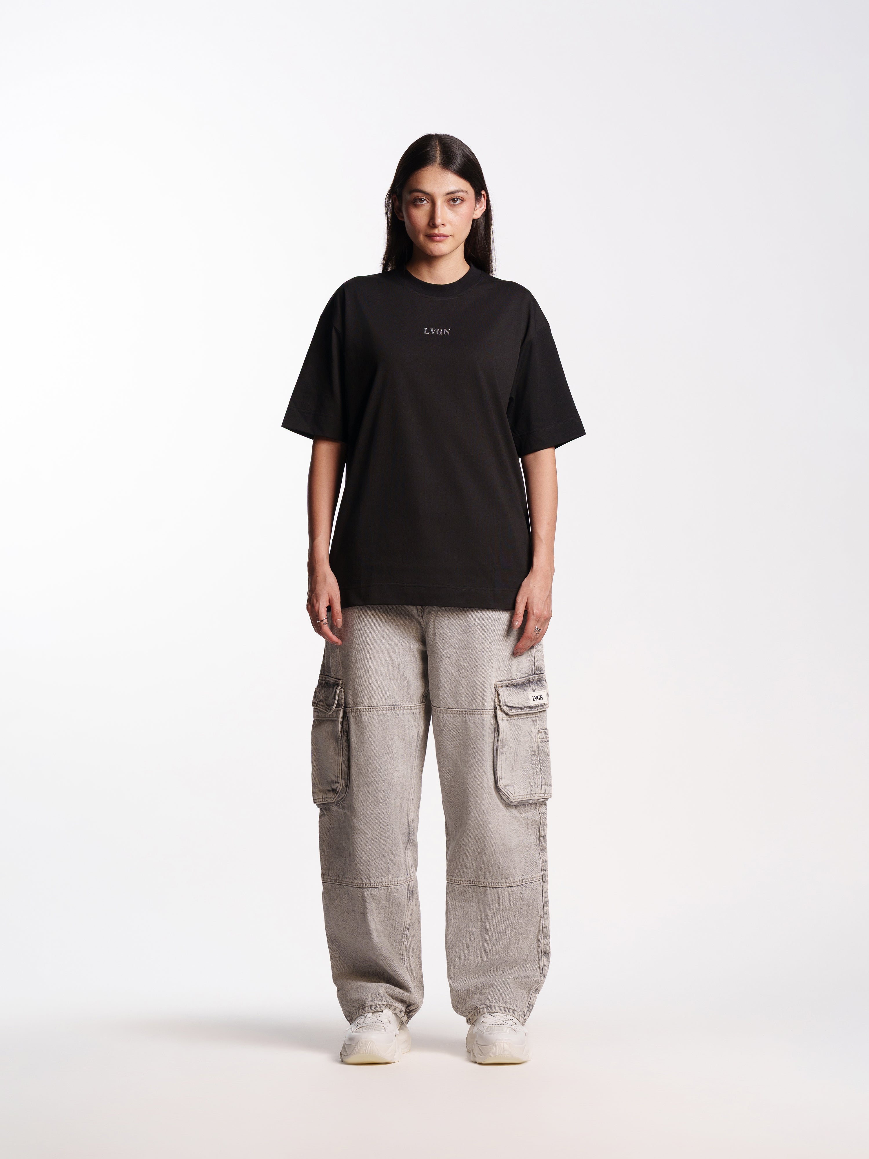 UNISEX ZIPO SKATER FIT JEANS GREY