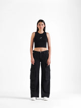 Utility Straight Cargos Black