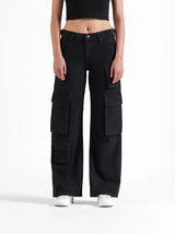 Utility Straight Cargos Black