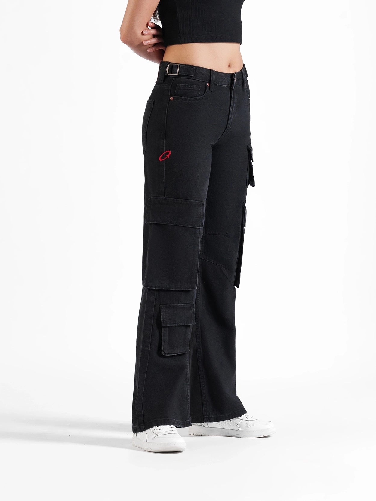 Utility Straight Cargos Black