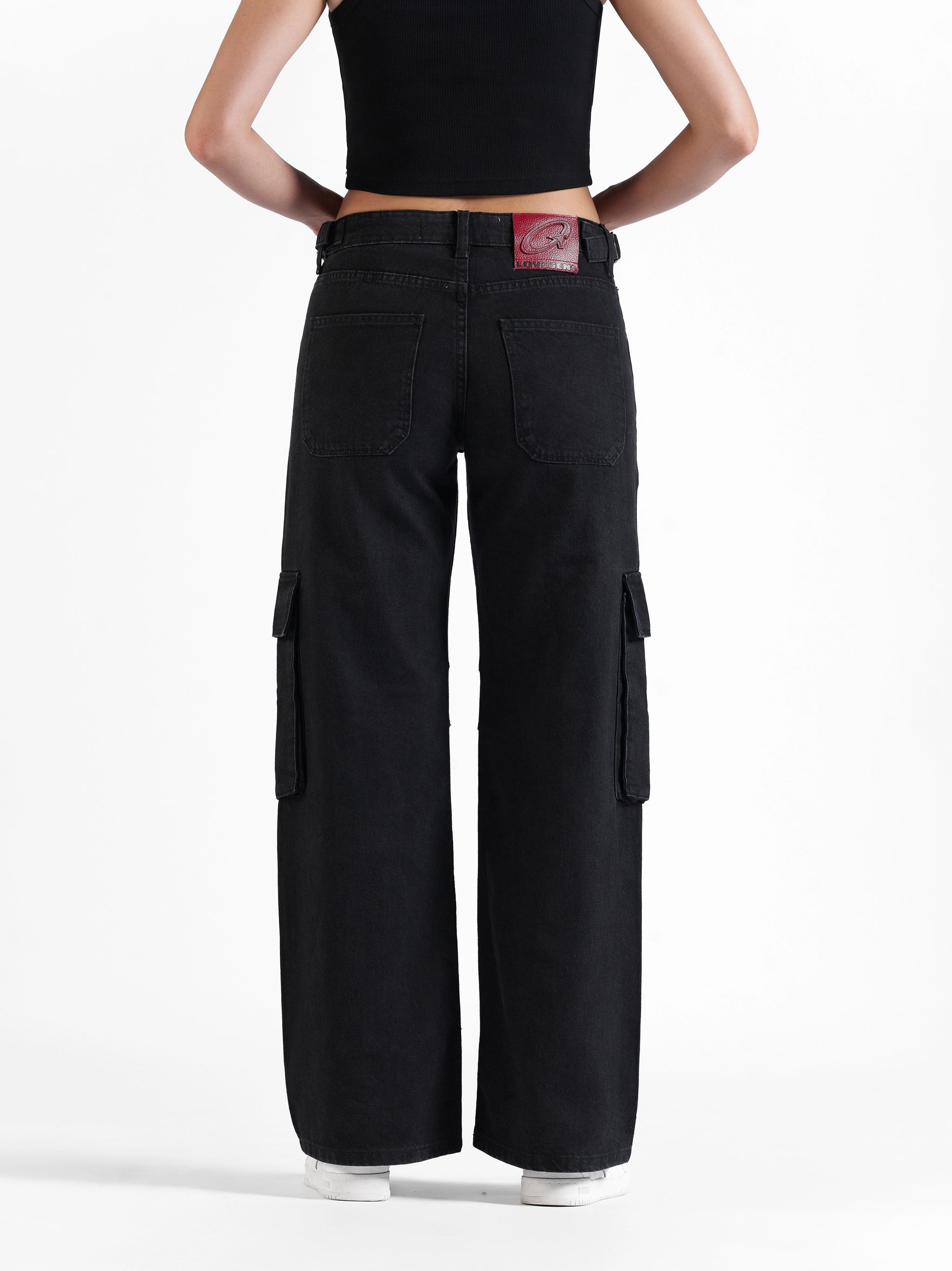 Utility Straight Cargos Black