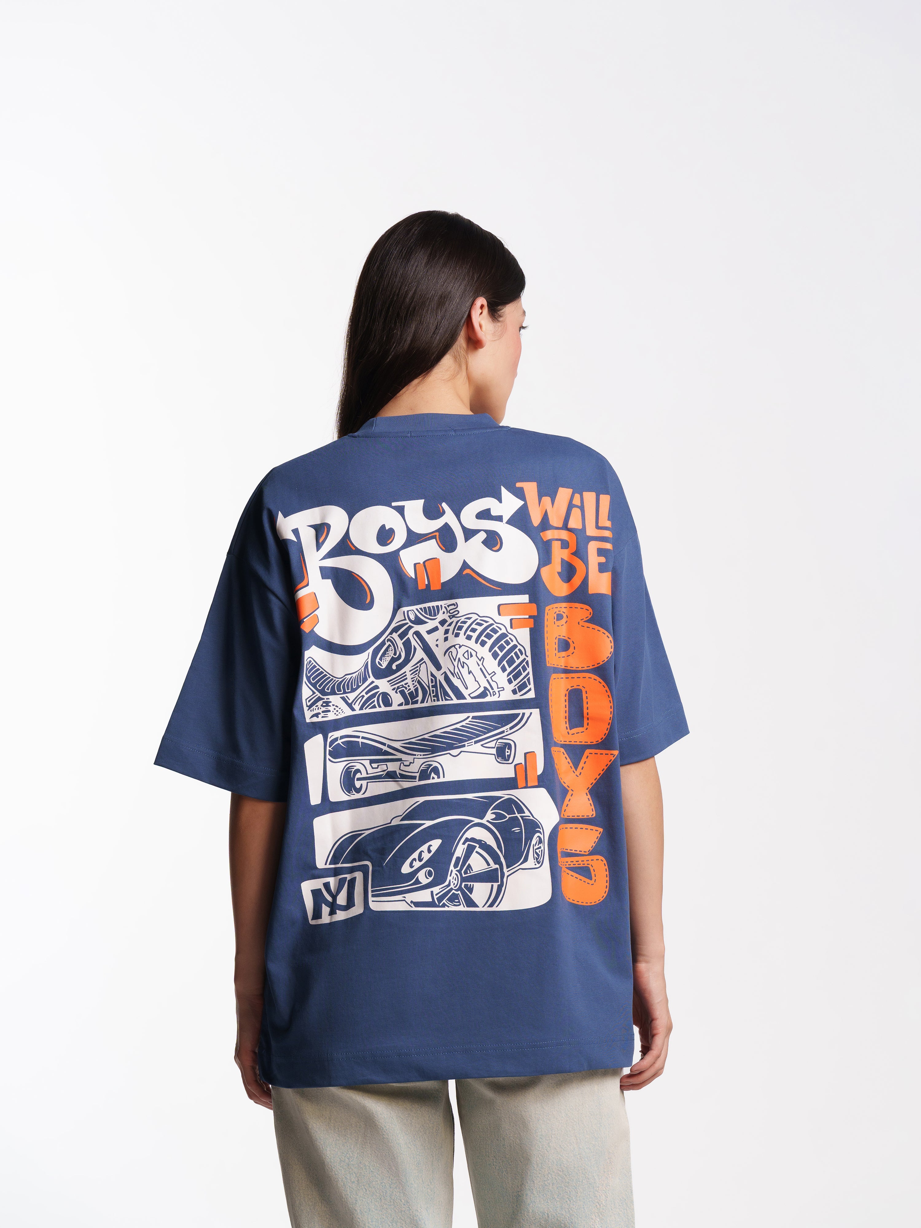 UNISEX BOYS WILL BE BOYS BLUE