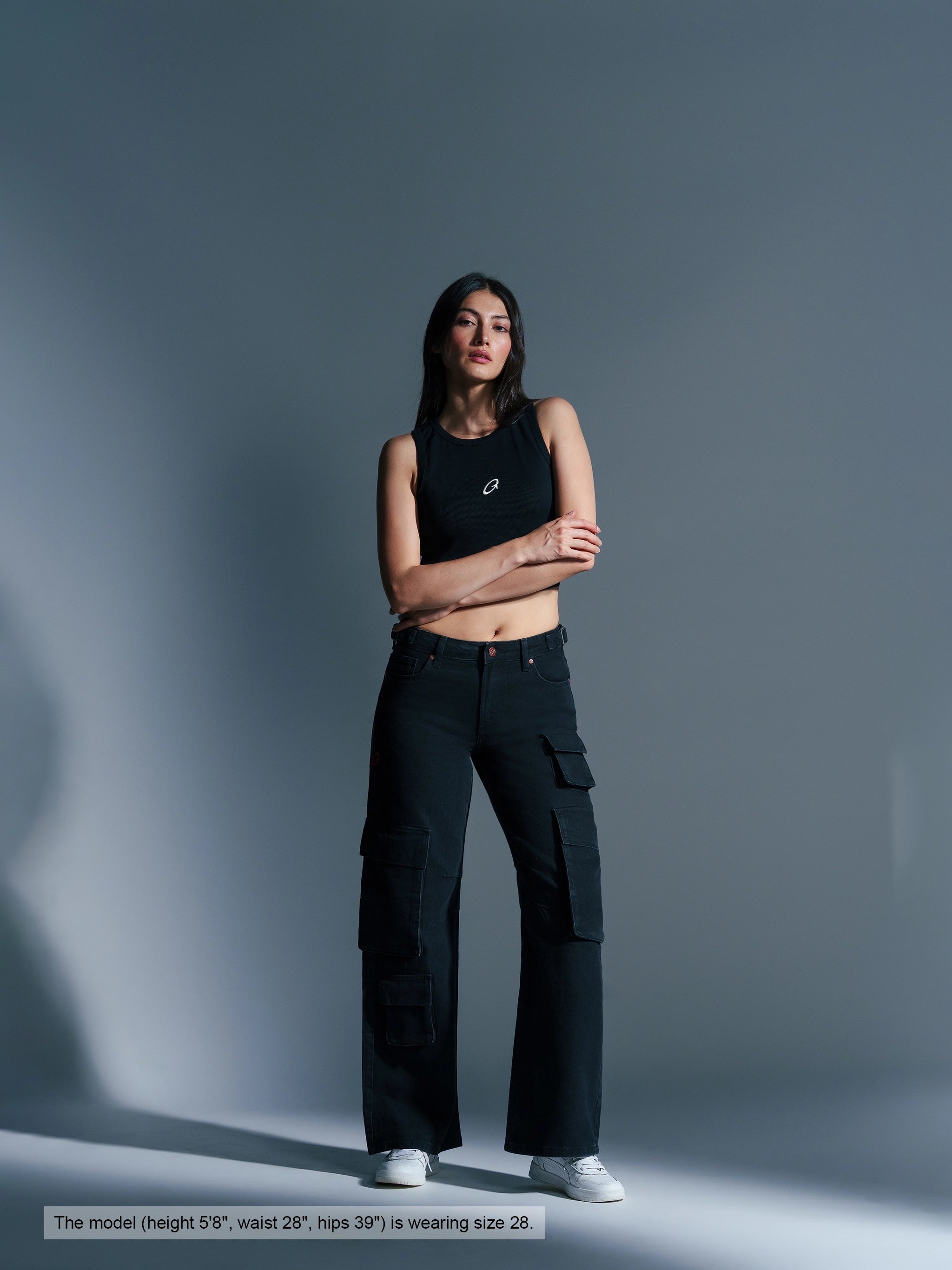 Utility Straight Cargos Black