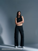 Utility Straight Cargos Black