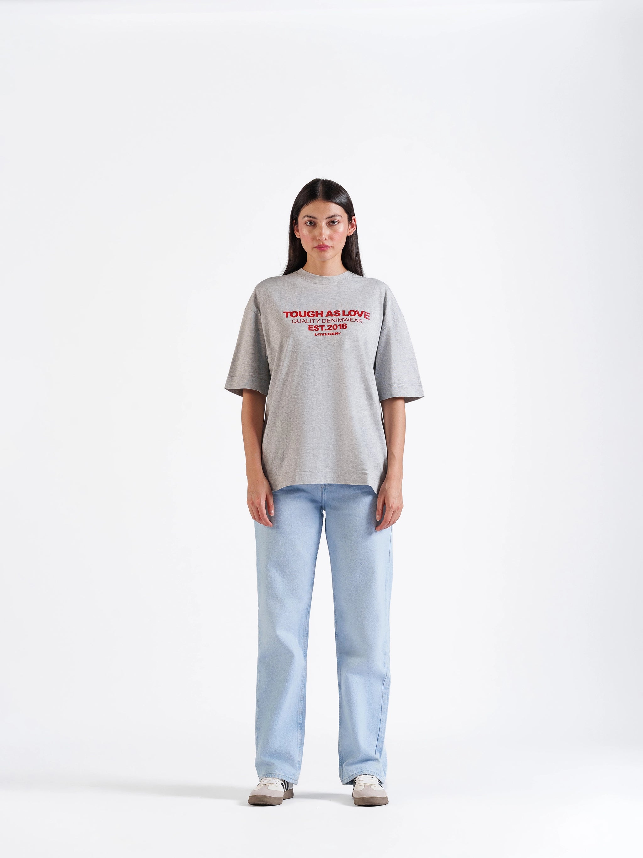 THE BARE TEE GREY