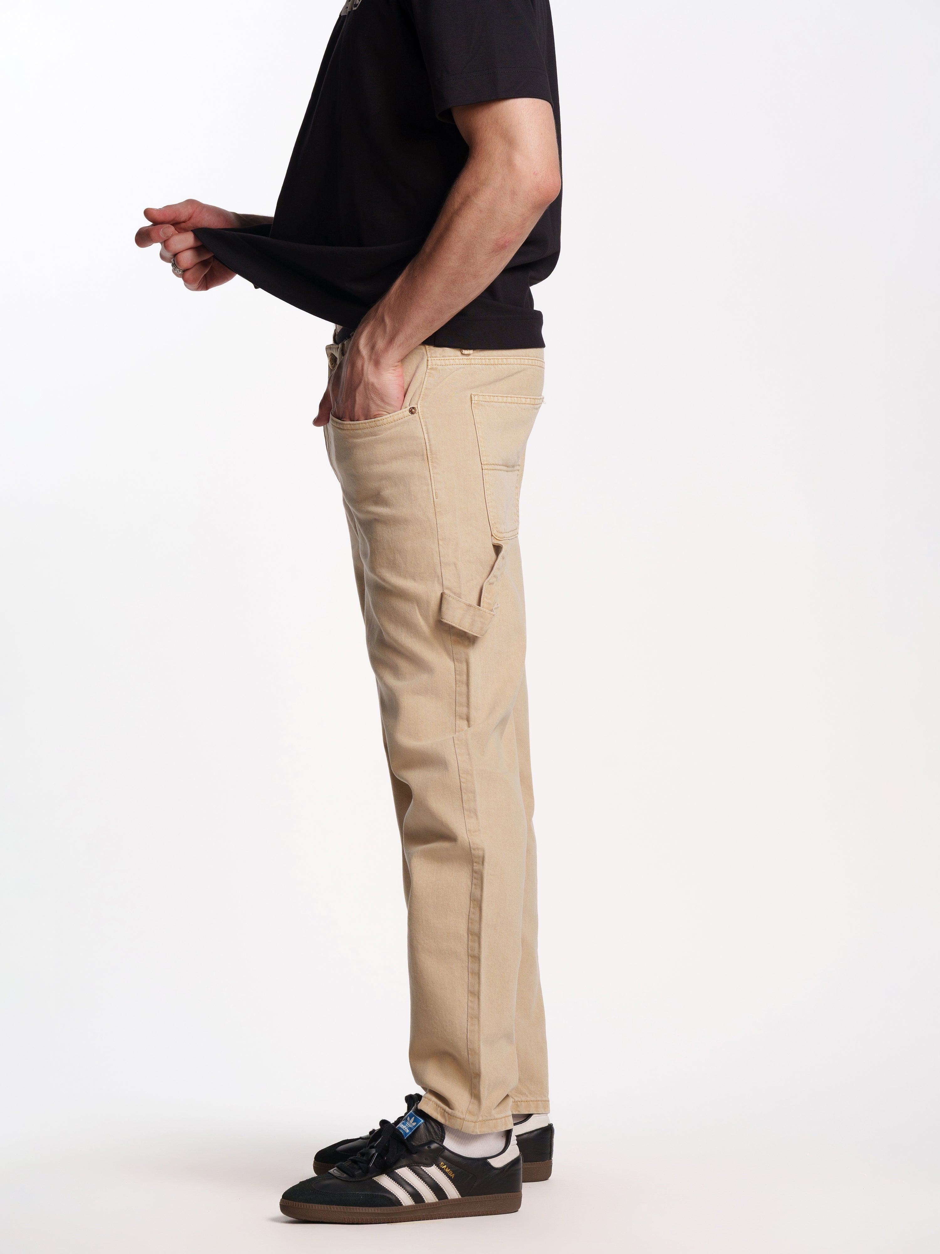 UNISEX TOM VINTAGE STRAIGHT FIT JEANS KHAKI