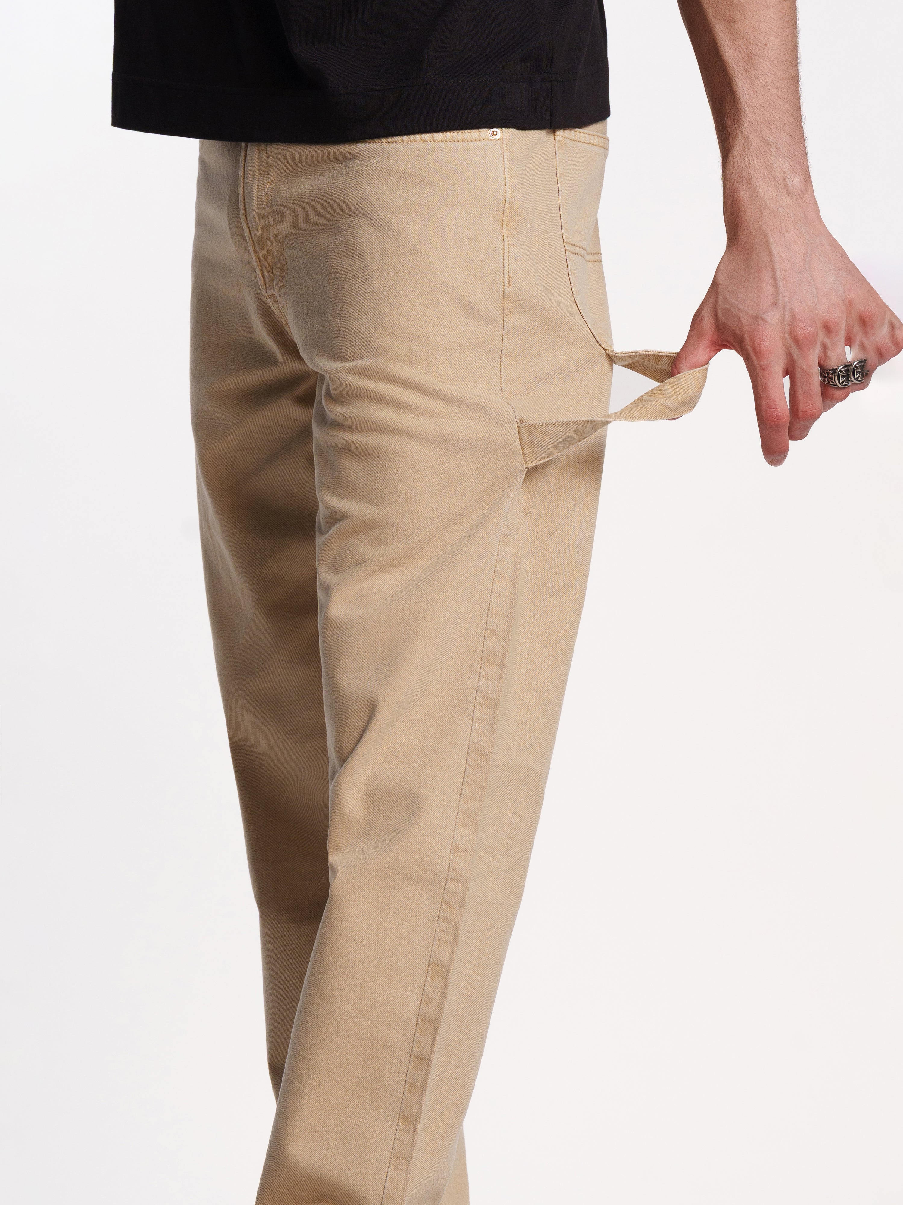 UNISEX TOM VINTAGE STRAIGHT FIT JEANS KHAKI