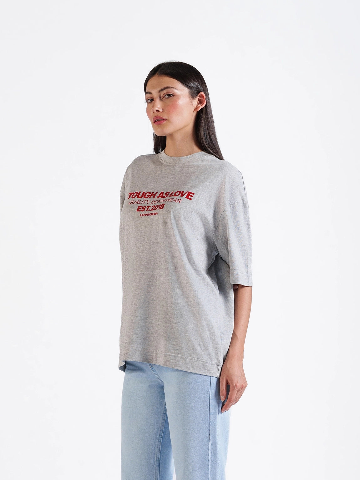 WOMEN'S THE BARE TEE GREY