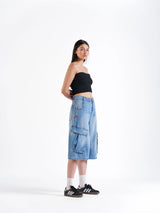 BAGGY JORTS LIGHT BLUE