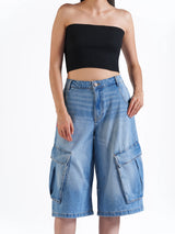 BAGGY JORTS LIGHT BLUE