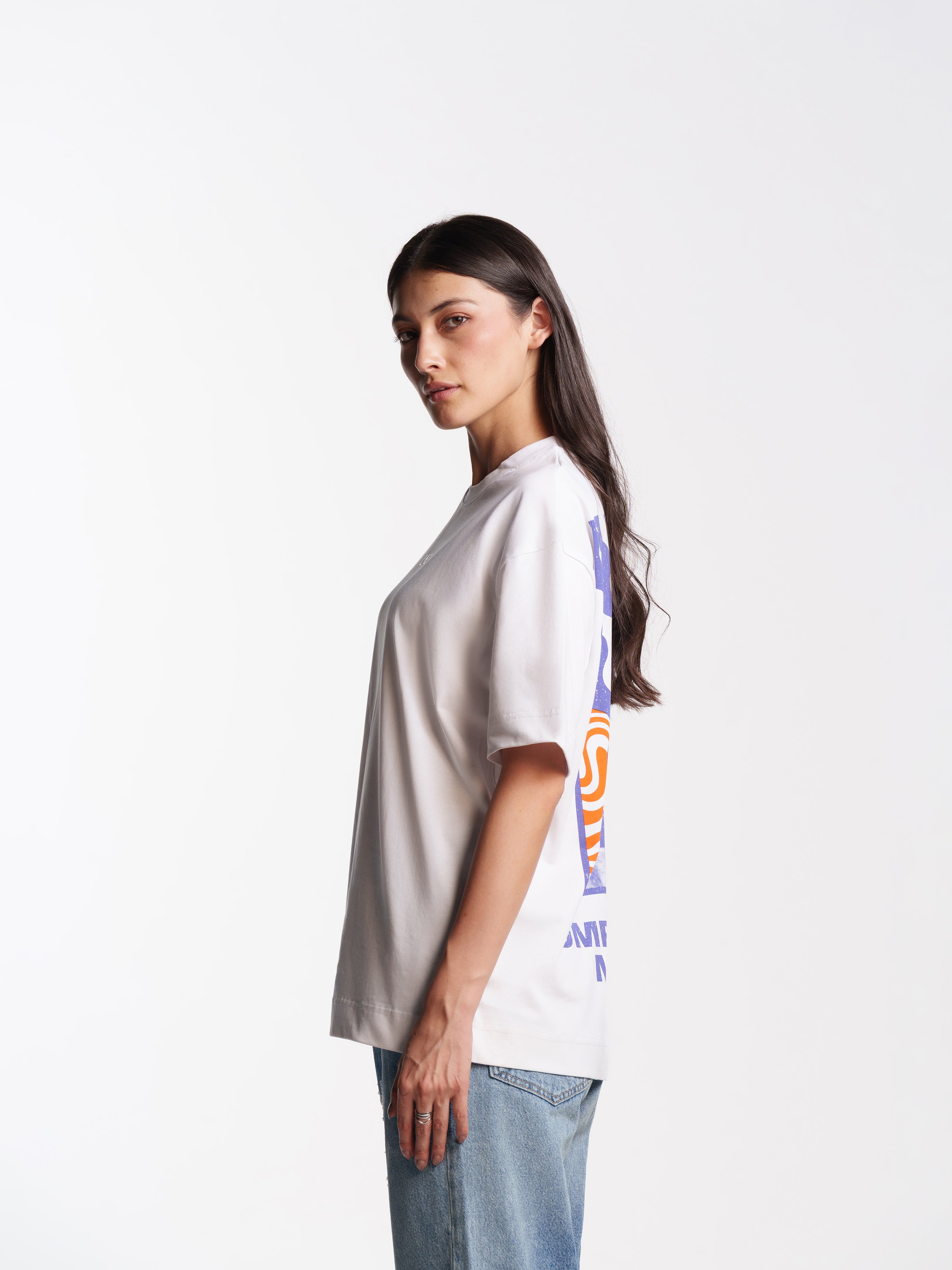 UNISEX IVORY WHITE TRIPPY TEE