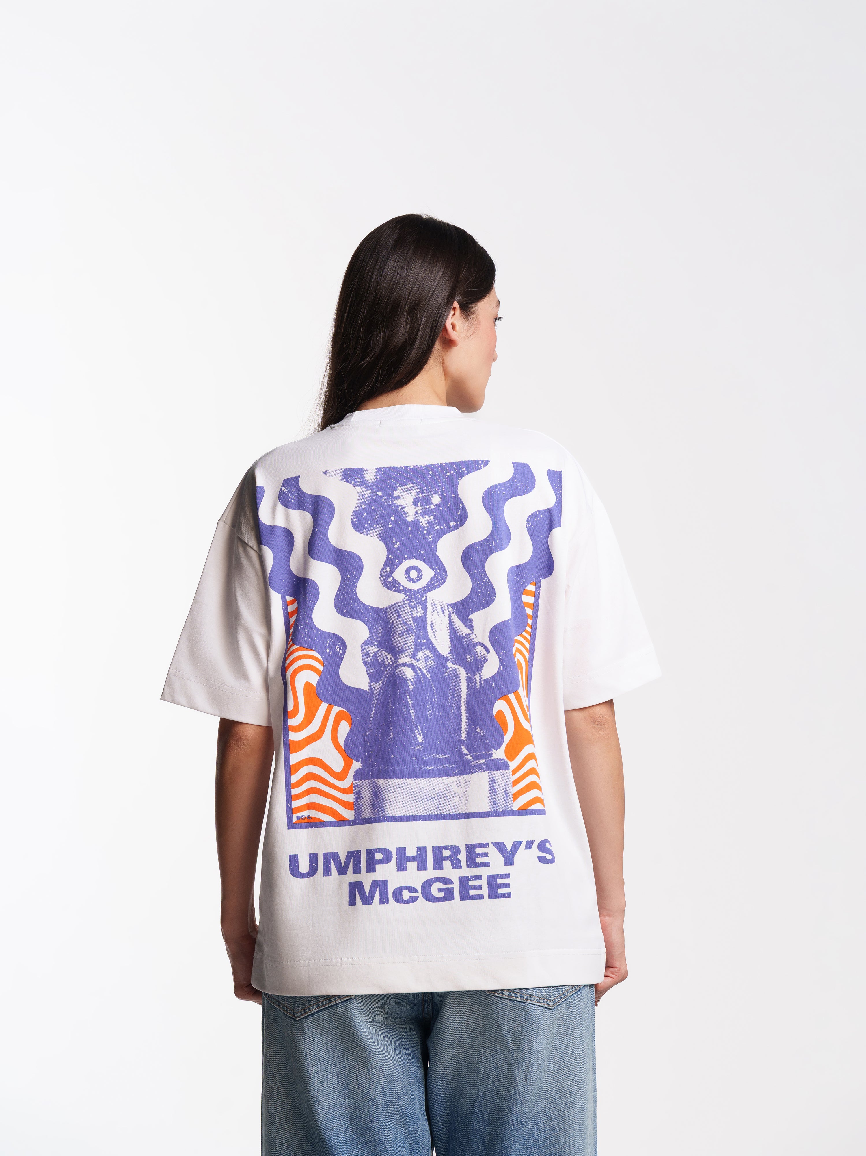 UNISEX IVORY WHITE TRIPPY TEE
