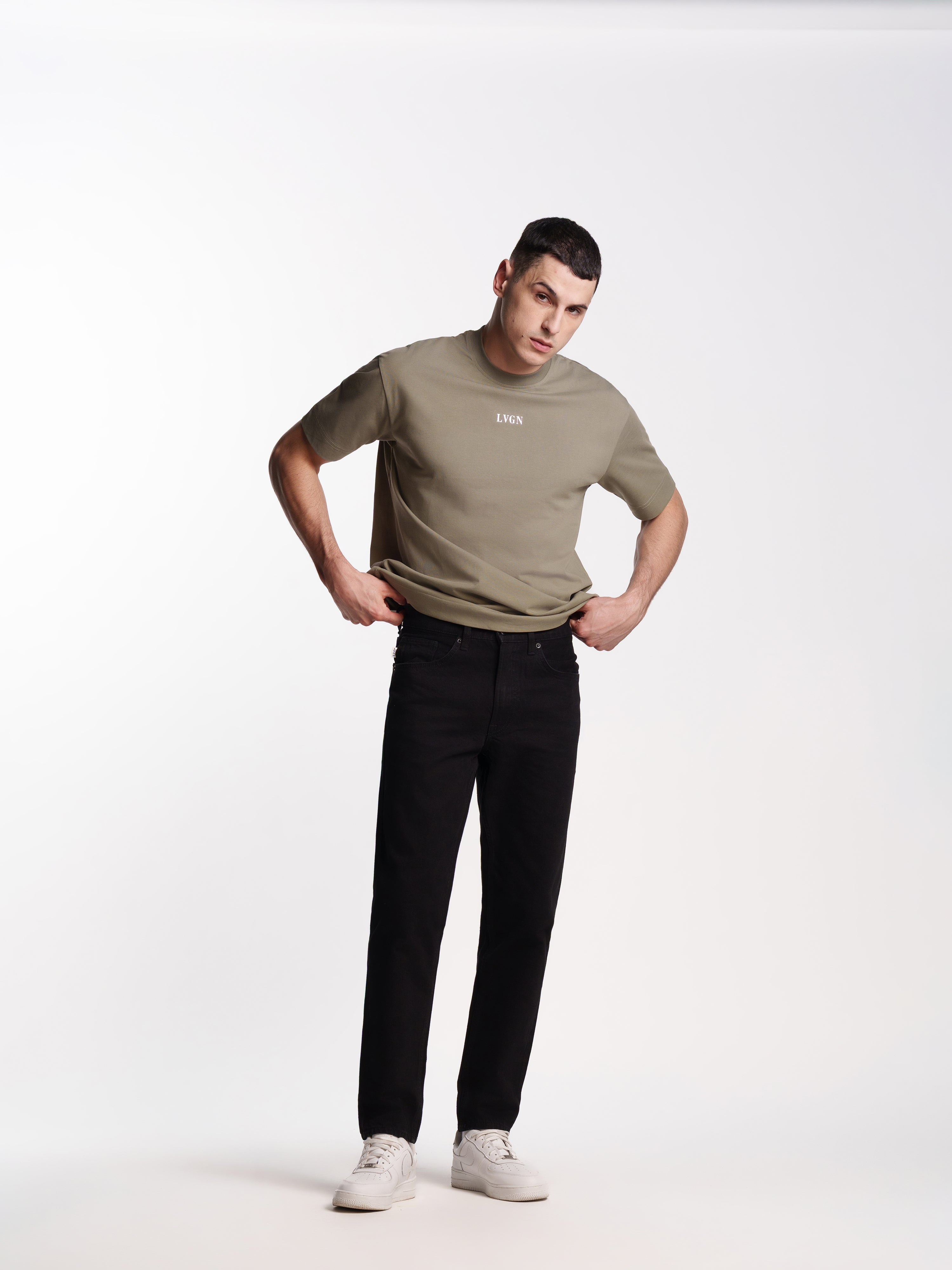 UNISEX HEMSWORTH BAGGY FIT JEANS BLACK