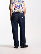 UNISEX HEMSWORTH BAGGY FIT JEANS DARK BLUE