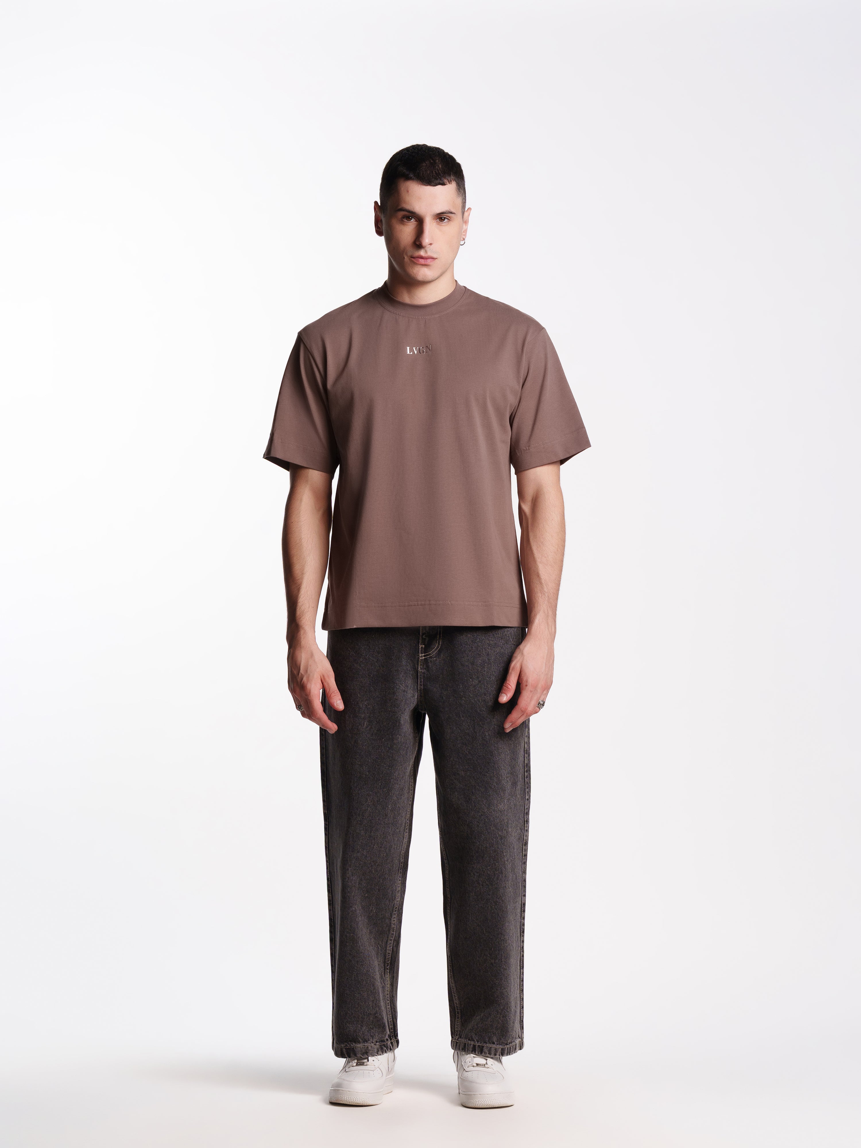 UNISEX F1 TEE BROWN
