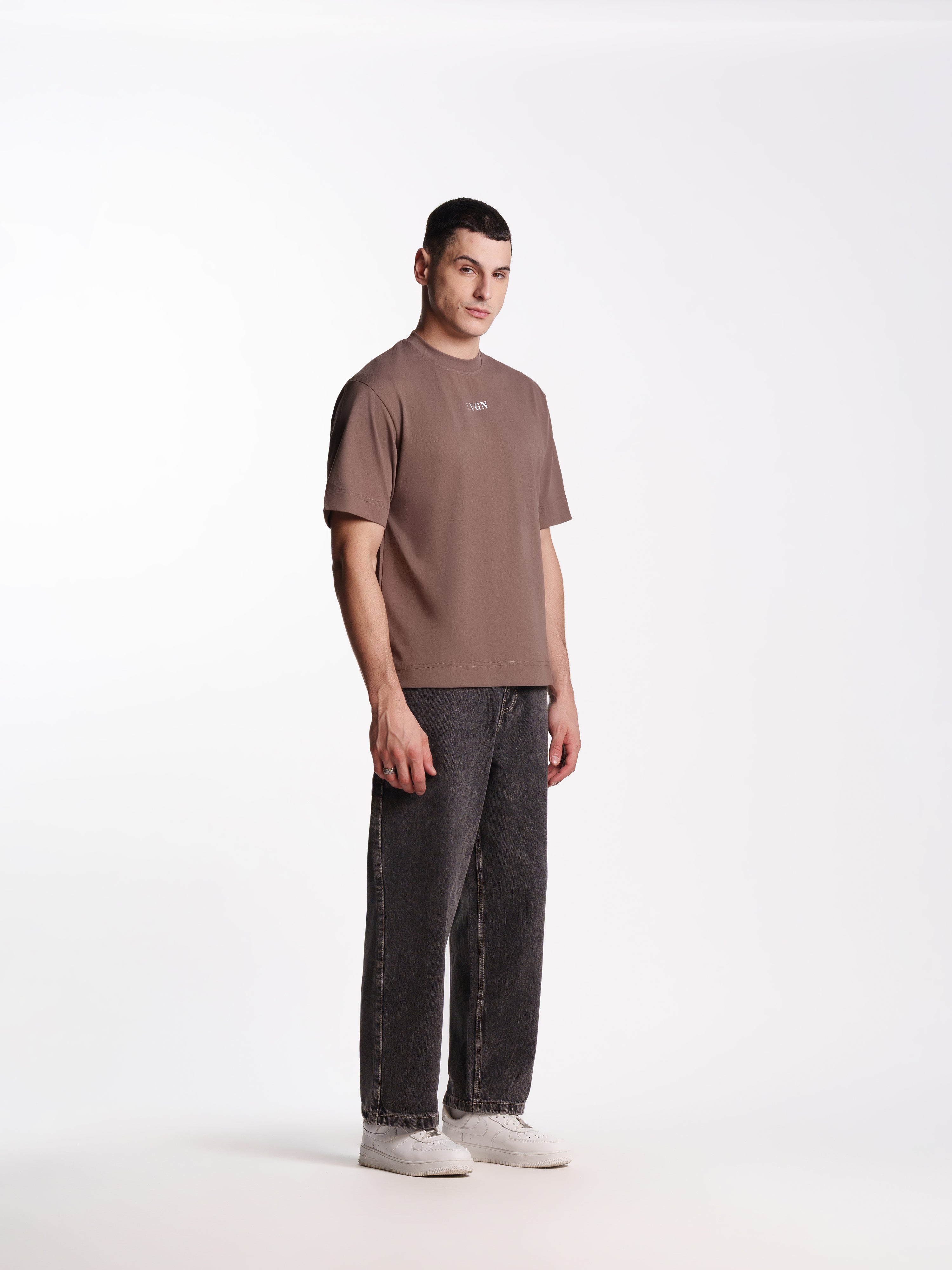 UNISEX F1 TEE BROWN