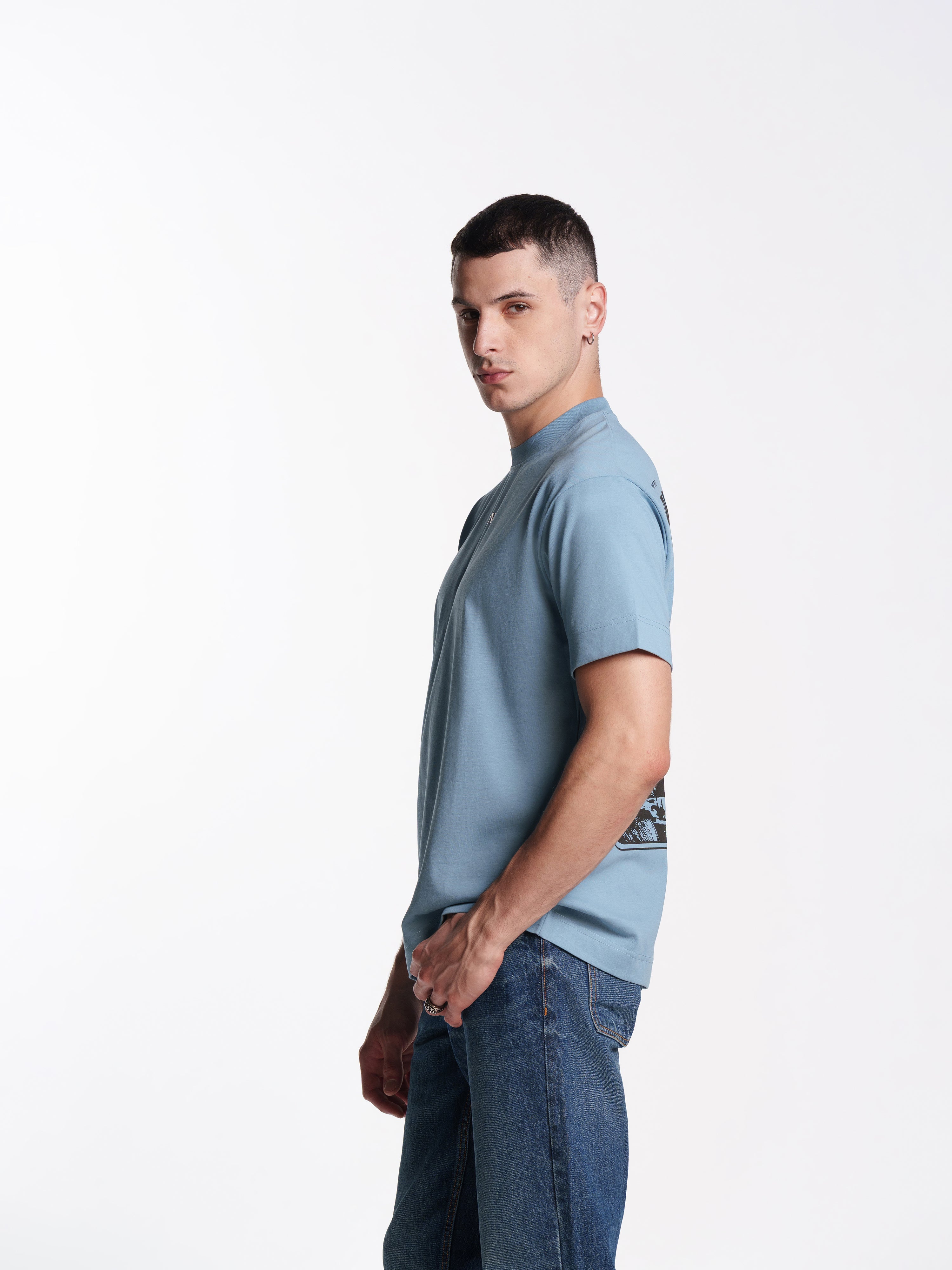 UNISEX BOULEVARD TEE BLUE