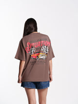UNISEX F1 TEE BROWN