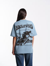 UNISEX BOULEVARD TEE BLUE