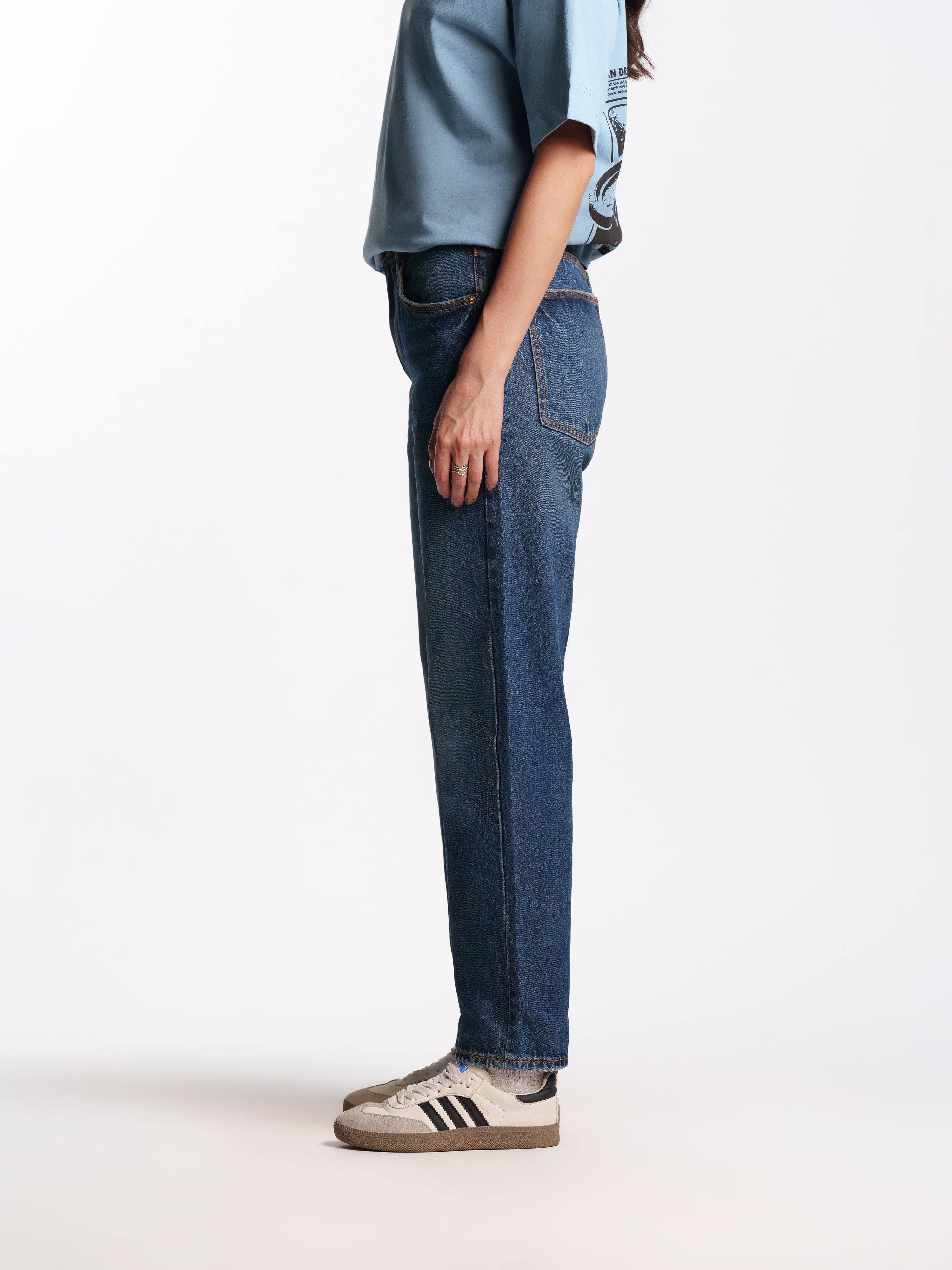 UNISEX TOM VINTAGE STRAIGHT FIT DARK BLUE