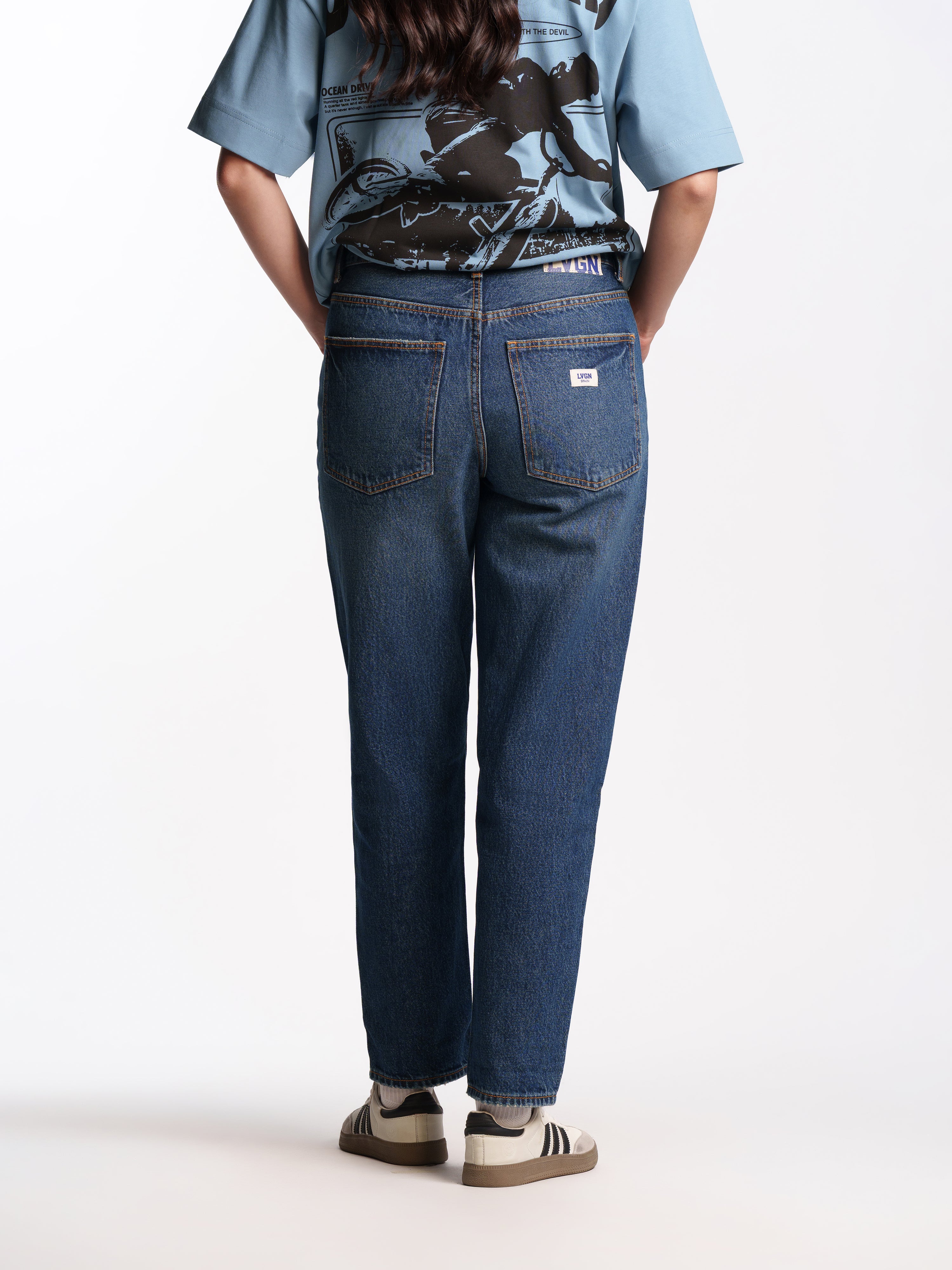 UNISEX TOM VINTAGE STRAIGHT FIT DARK BLUE