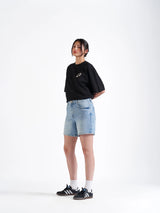 Mini Denim Shorts Blue