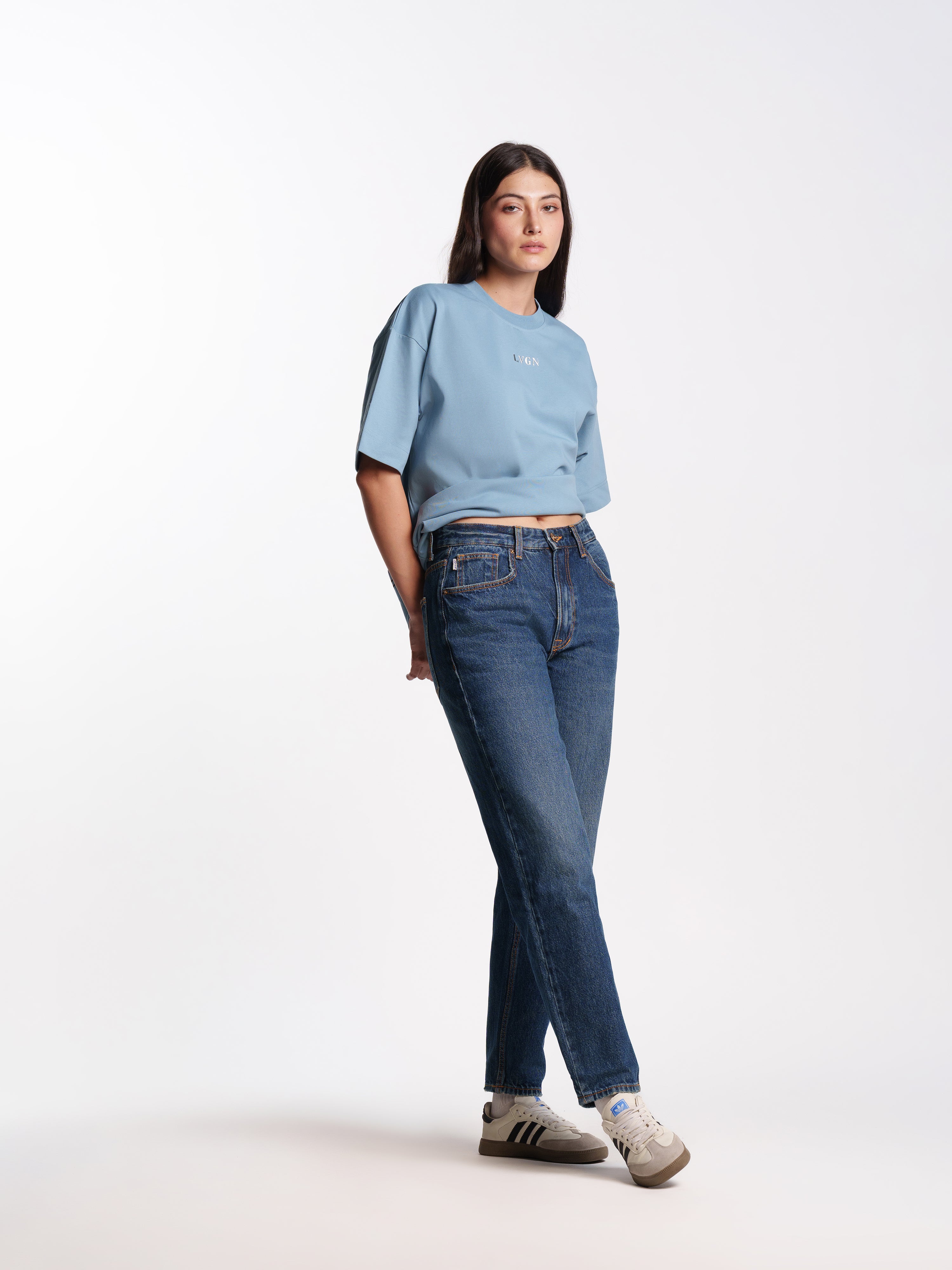 UNISEX BOULEVARD TEE BLUE