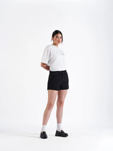 Mini Denim Shorts Black