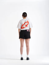 Mini Denim Shorts Black