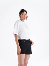 Mini Denim Shorts Black