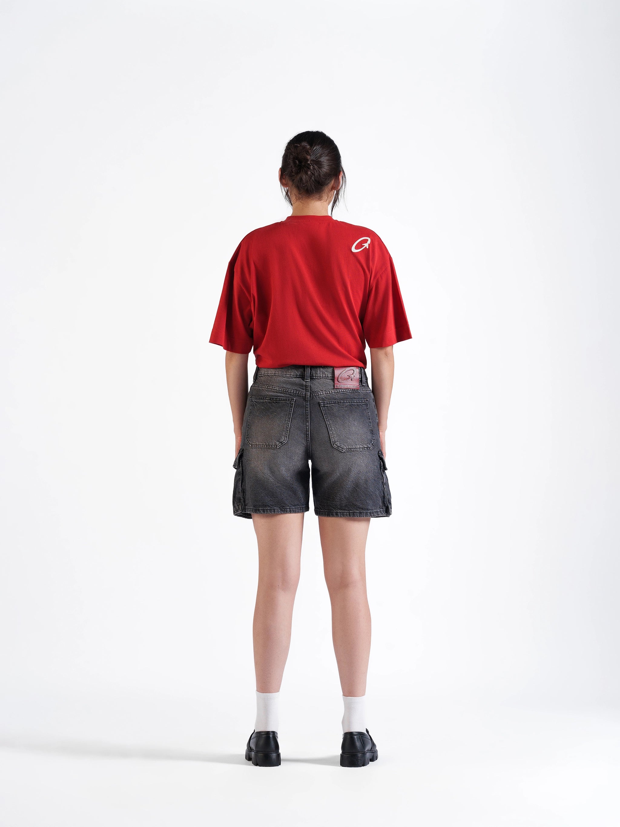 Baggy Cargo Shorts Grey