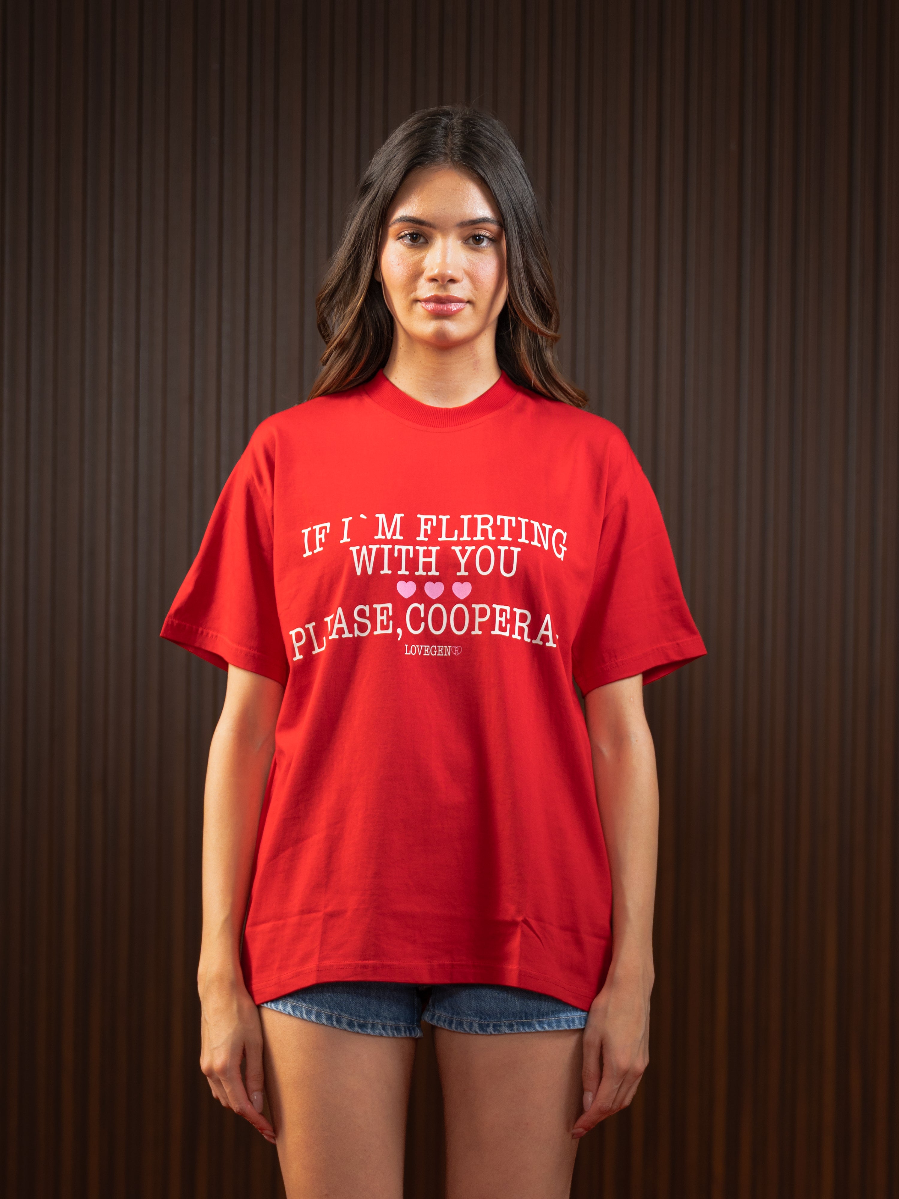WOMEN'S FLIRT TEE RED