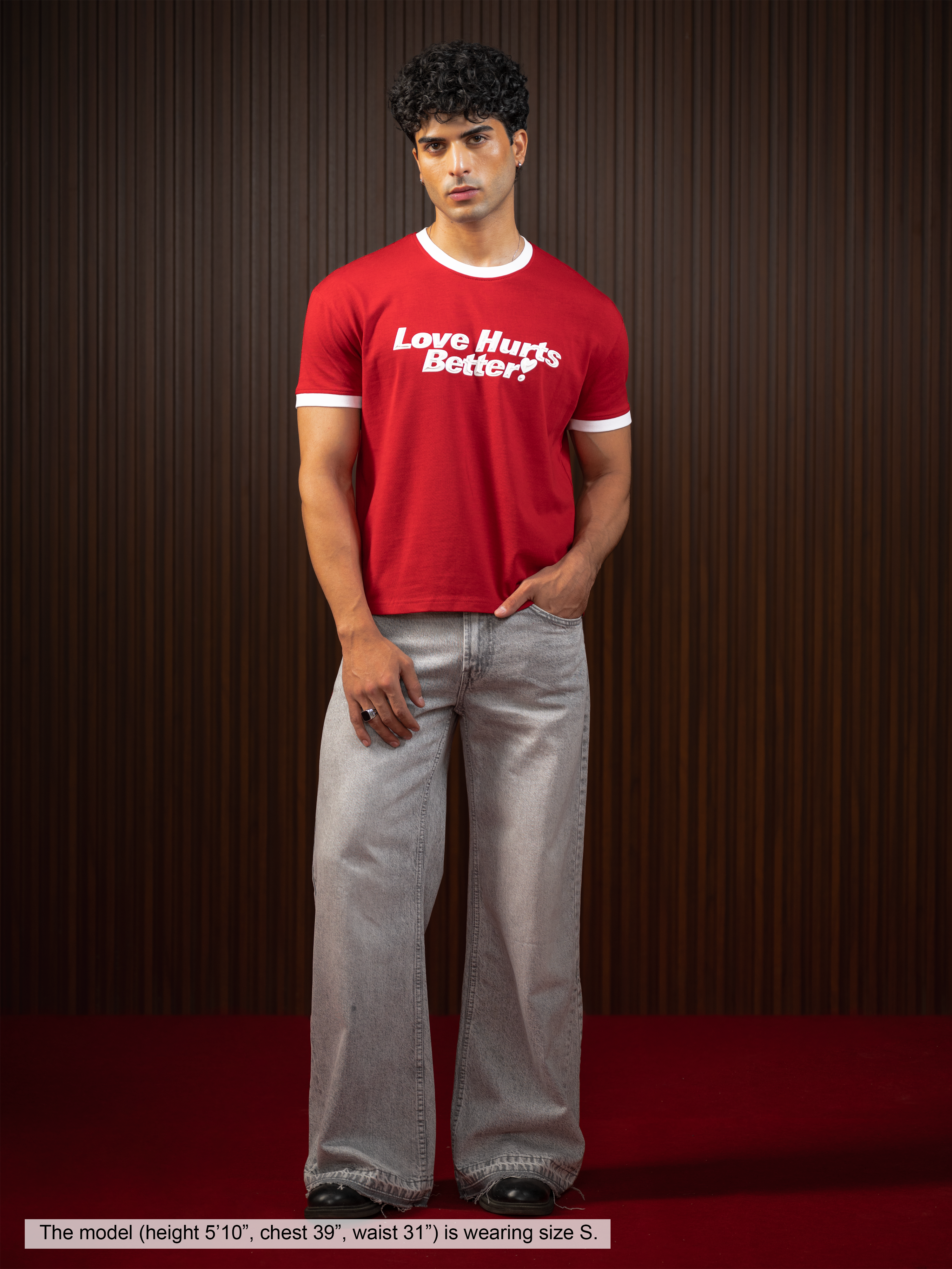 MEN'S RINGER TEE RED