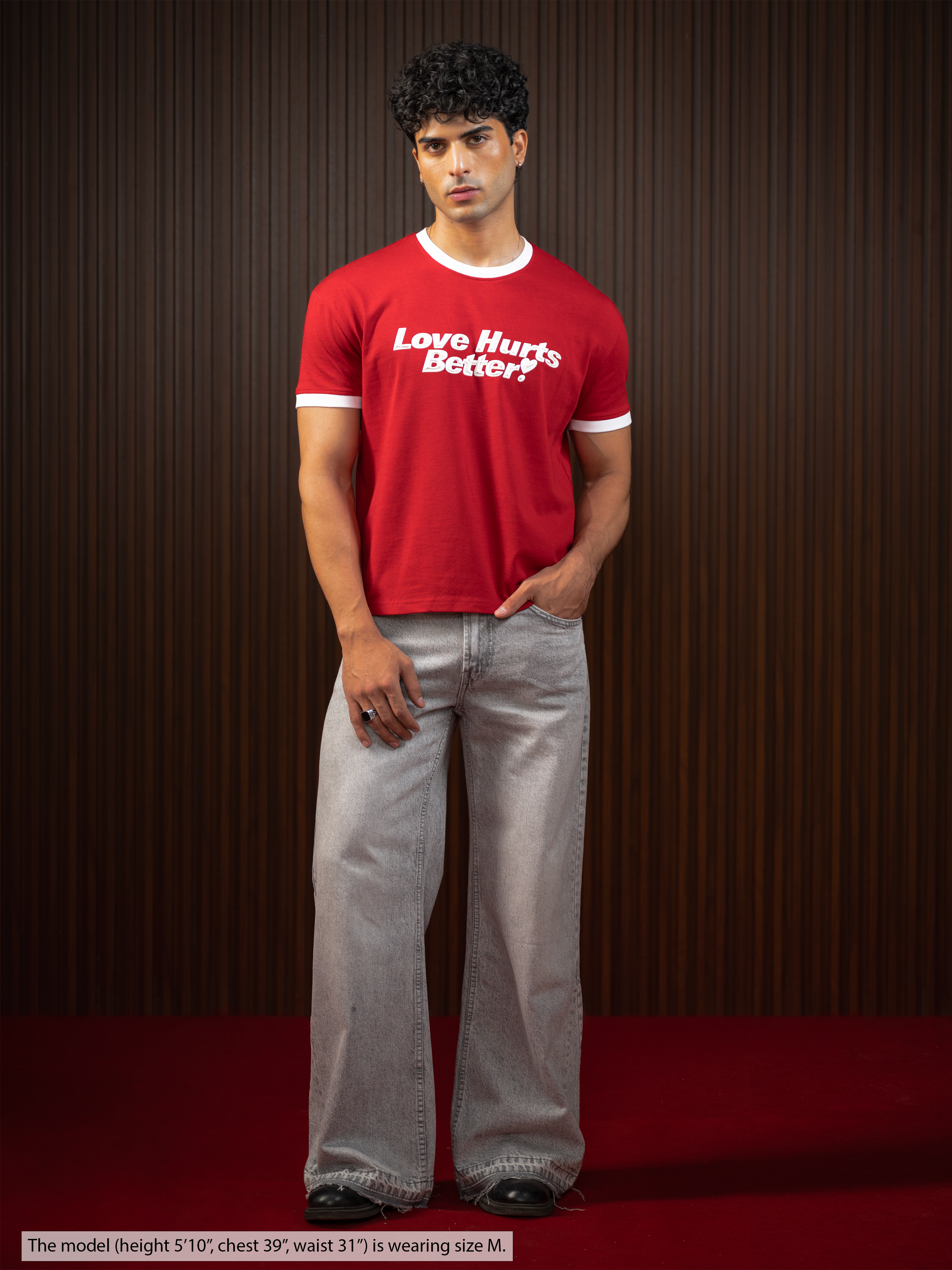 MEN'S RINGER TEE RED