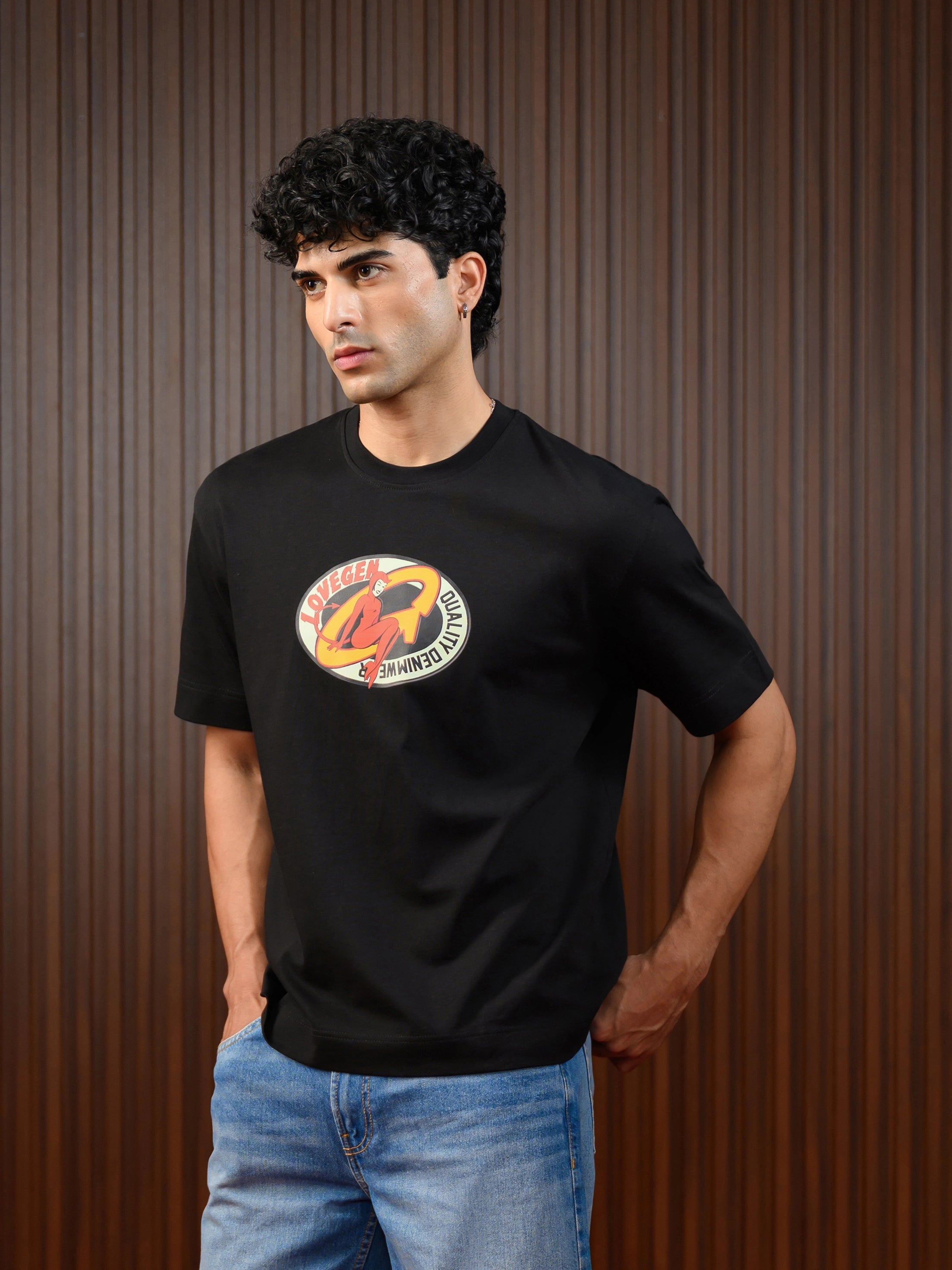 MEN'S GAS TEE BLACK