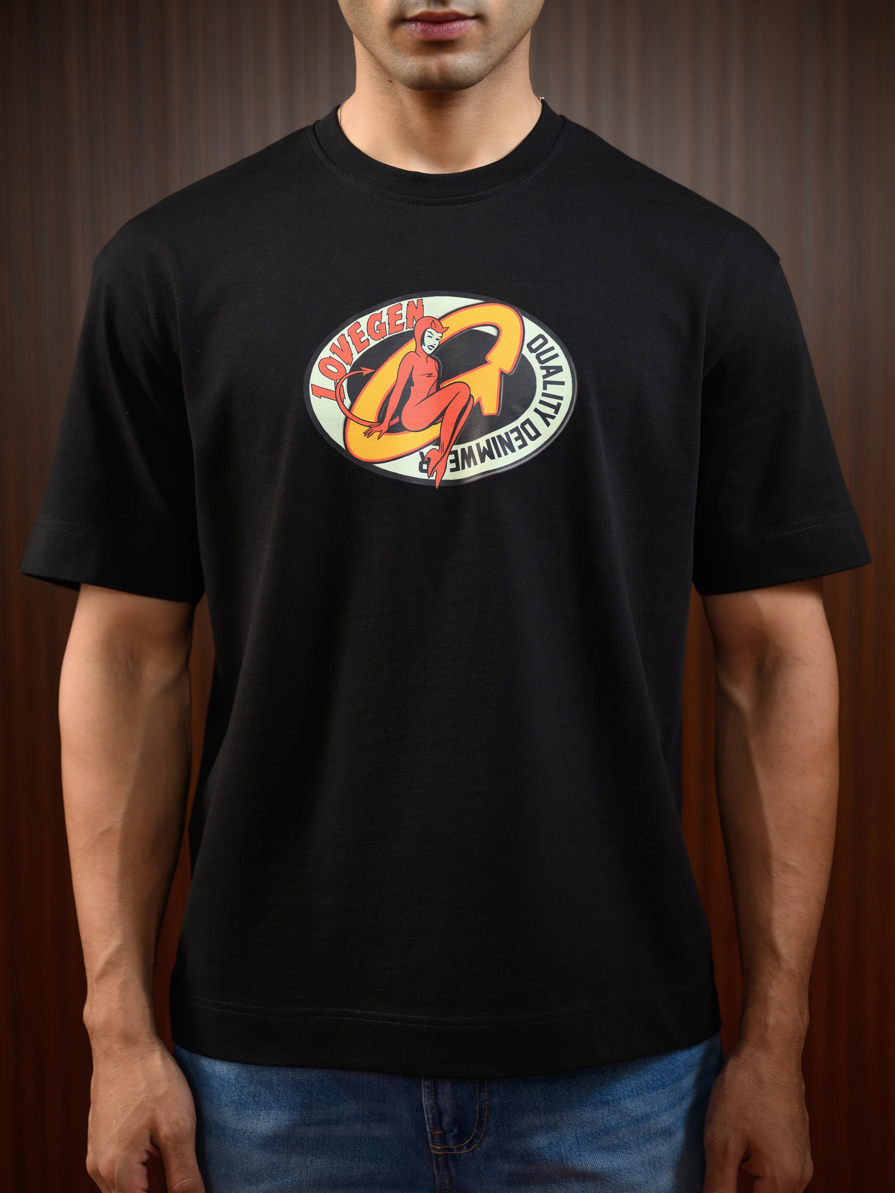 MEN'S GAS TEE BLACK