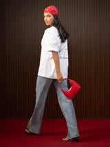 WOMEN'S SITAR TEE WHITE