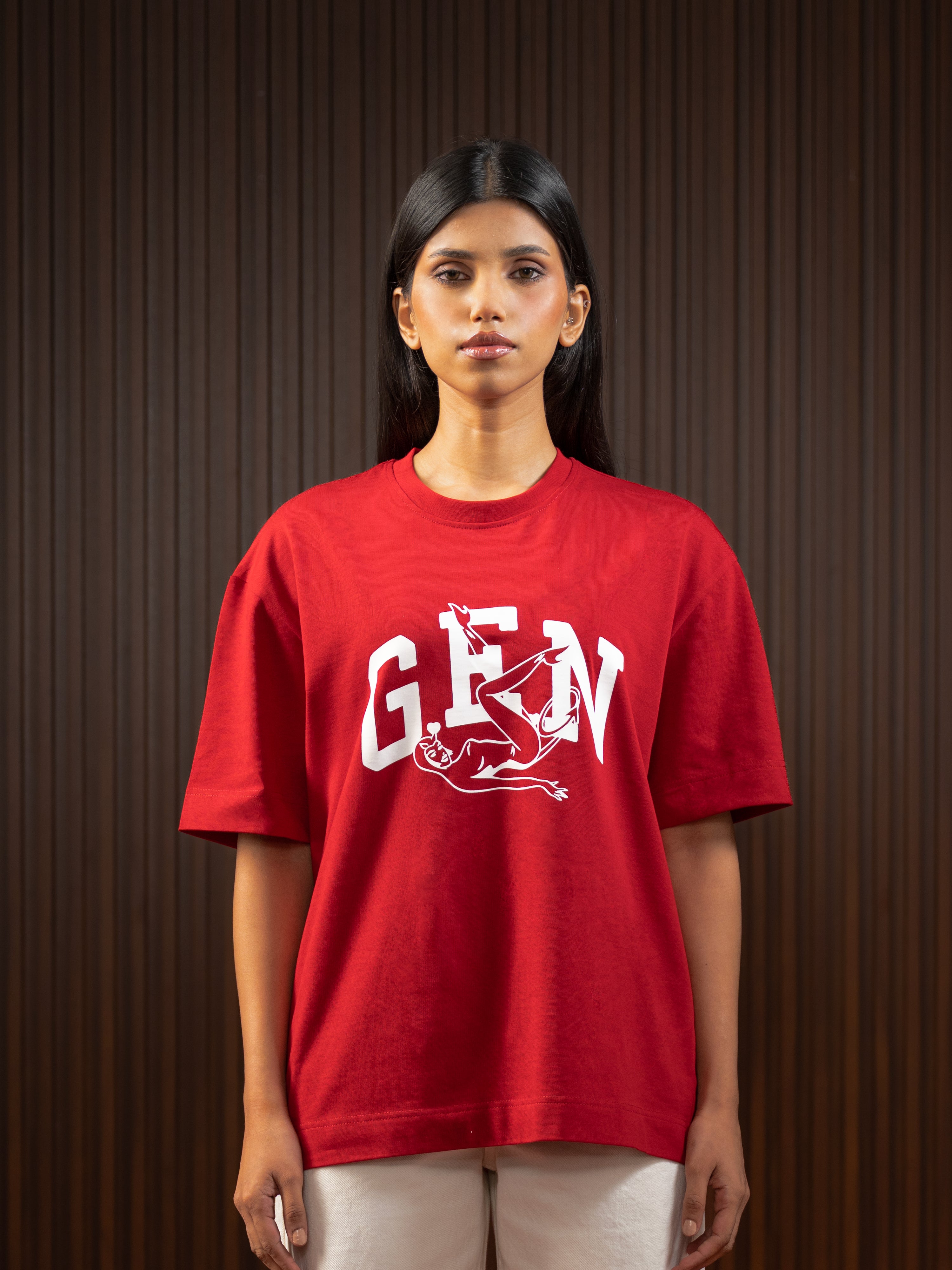 WOMEN'S GEN TEE RED