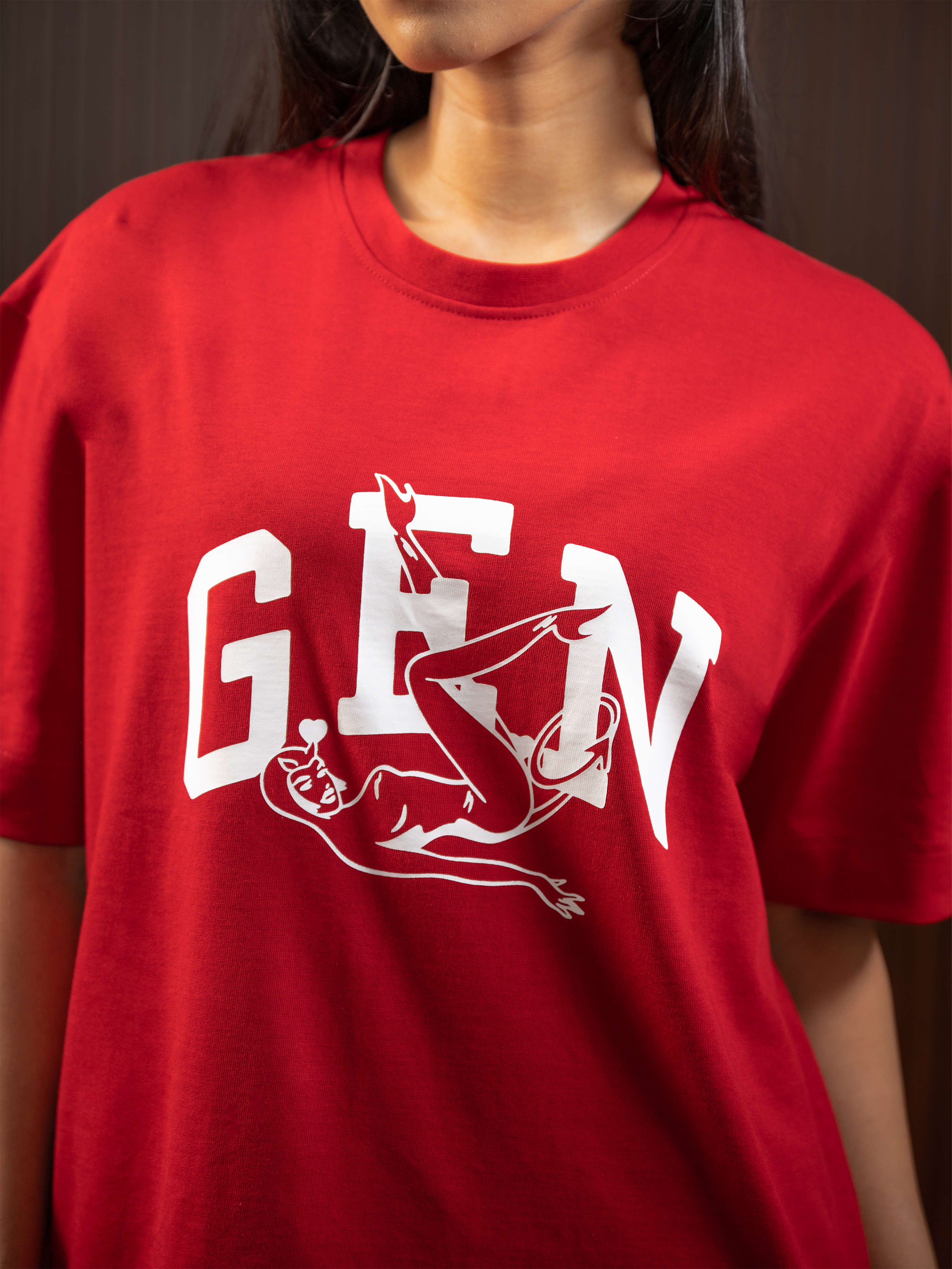 WOMEN'S GEN TEE RED