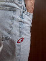 Men's Straight Jeans Ice Blue