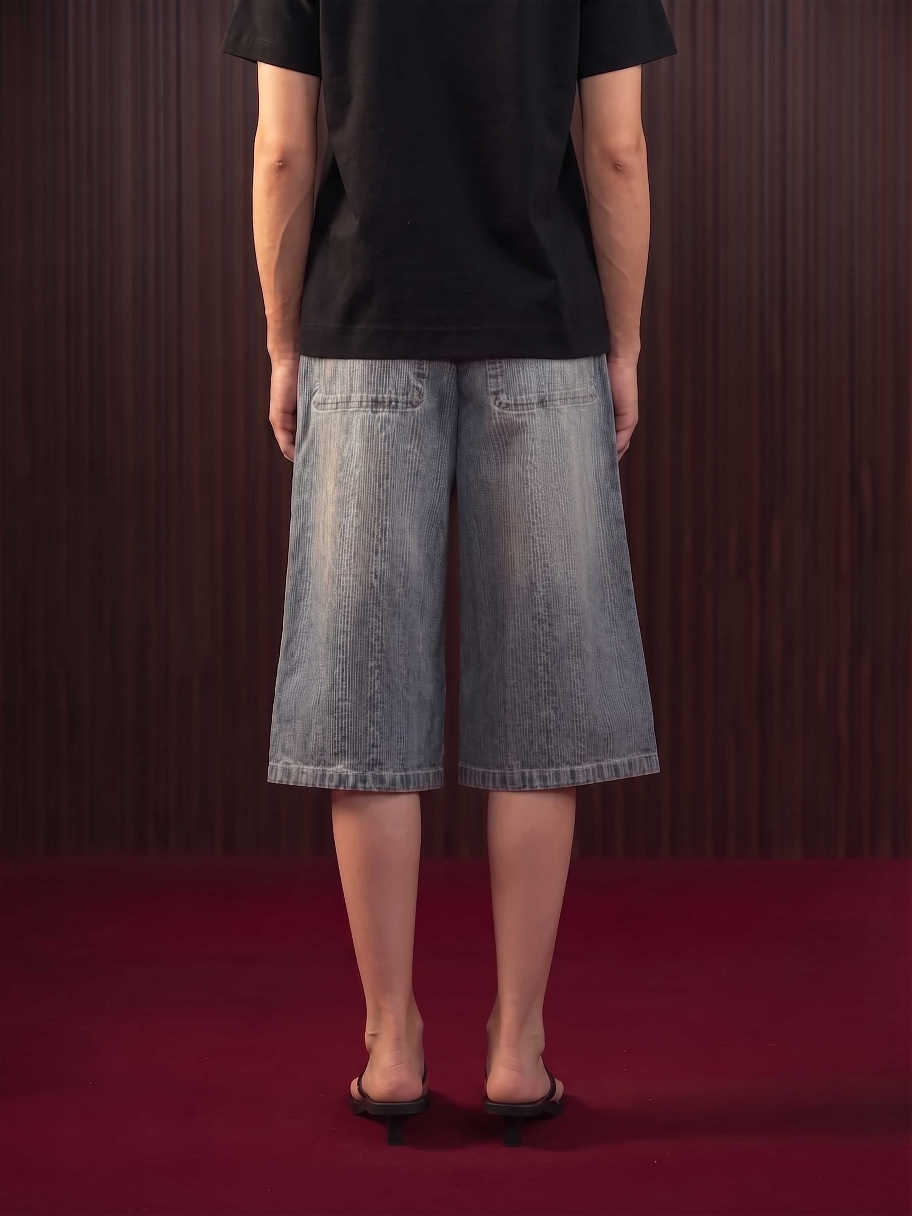 WOMEN'S TEXTURED JORTS