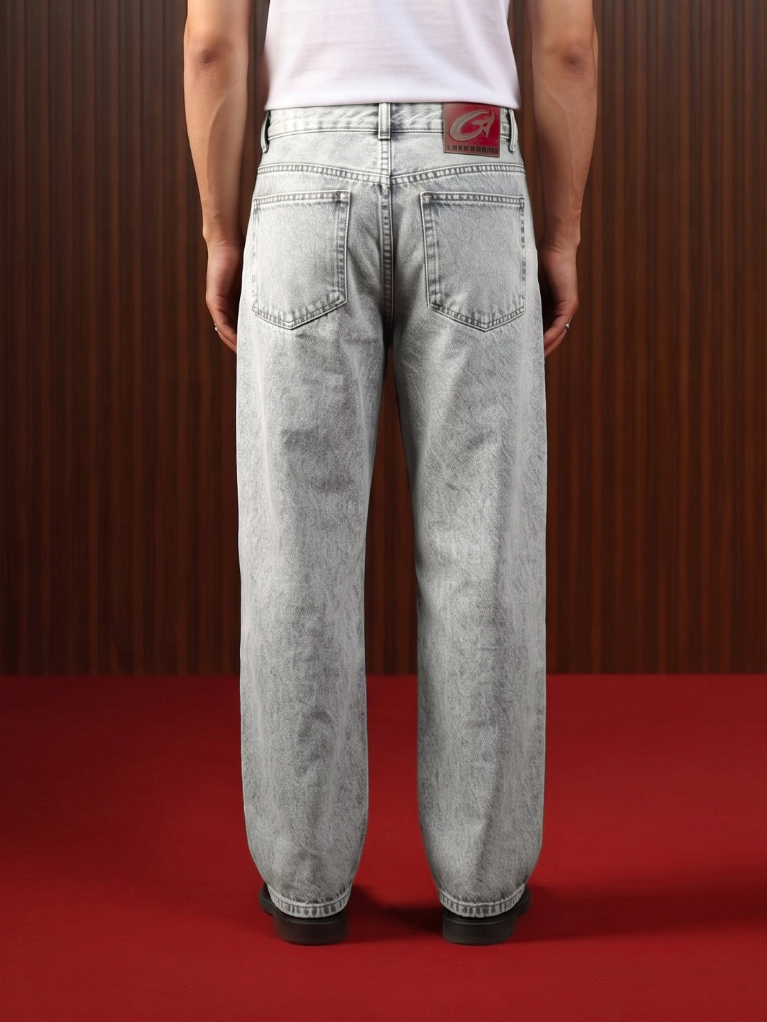 Men's Straight Jeans Grey