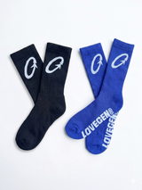 Gen Socks [Pack of 2] Black & Blue