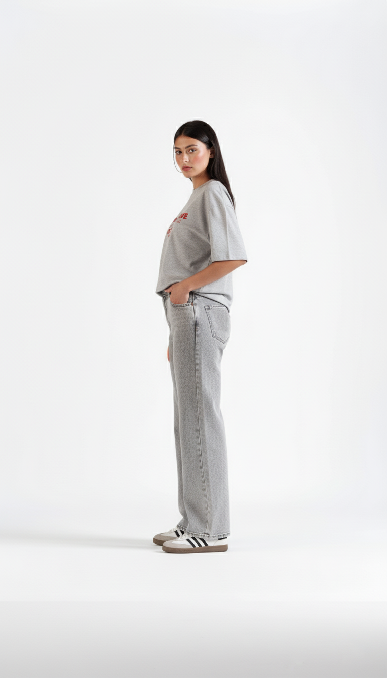 Classic Straight Jeans Grey